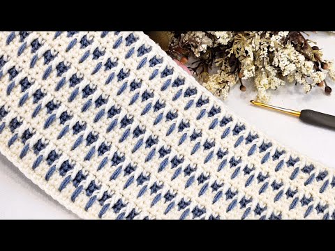 Видео: Очень простая и стильная модель детского пледа крючком.