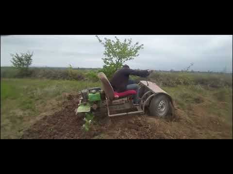 Видео: Мотоблок вместо Трактора - Мотоблок фреза - Patriot