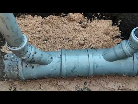Видео: Канализационная муфта в деле