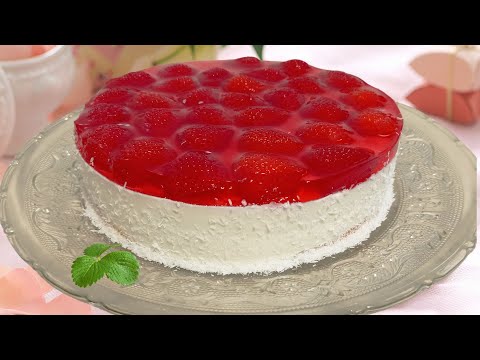 Видео: Вкусный клубничный торт чиз с нежной текстурой