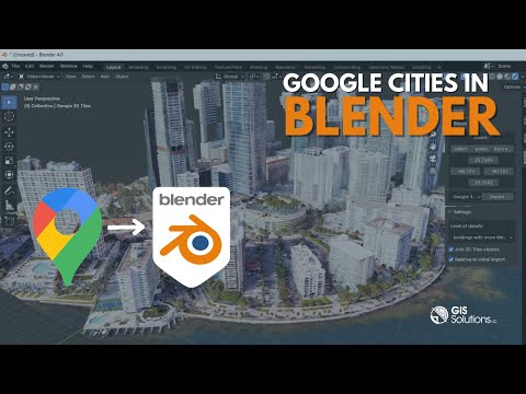 Видео: Google Cities в Blender | Дополнение Blender Blosm