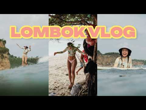Видео: серф лагерь в Индонезии на острове Ломбок | уехала отдыхать без мужа | vlog 34