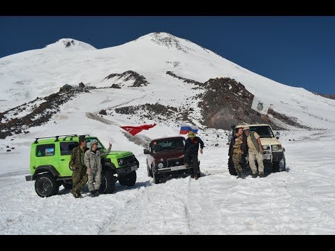 Видео: Автопробег Нальчик-Эльбрус. Высота - 4004.