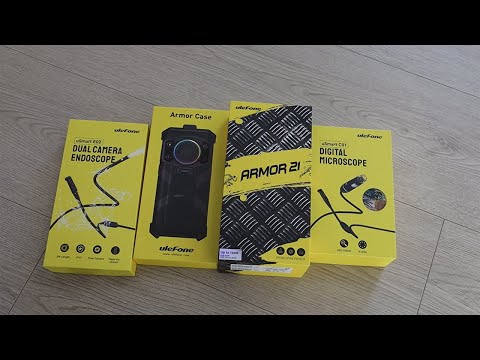 Видео: Ulefone Armor 21 - защищенный смартфон плюс эндоскоп и микроскоп