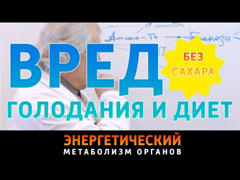 Видео: Вред голодания и диет без сахара. Энергетический метаболизм. Здоровье с Алименко А.Н.