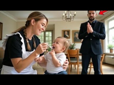 Видео: Сын миллионера не ел с няньками… пока простая горничная не растопила его сердце.....