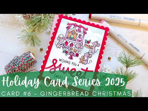 Видео: Серия праздничных открыток 2025 г., №6 | Луговой оленёнок, НОВЫЙ ВЫПУСК | Copic: раскраска прянич...