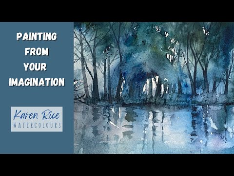 Видео: Начинаем рисовать акварелью с помощью случайных размывок