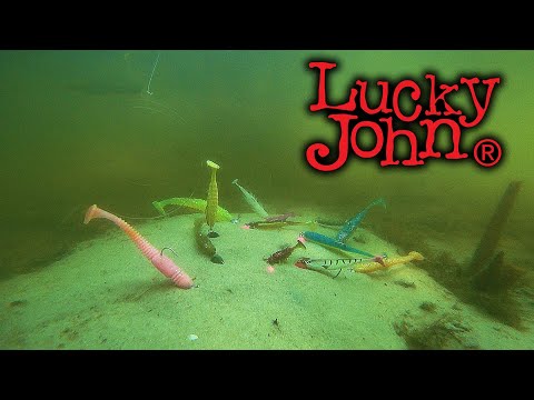 Видео: Силикон Lucky John, игра приманок под водой. Часть 1 ВИБРОХВОСТЫ