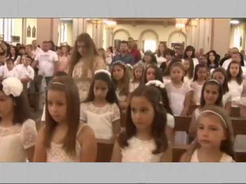 Видео: Първо причастие в Църква "Св Михаил Архангел" Гр. Раковски