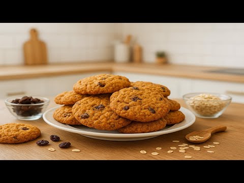 Видео: Домашнее овсяное печенье с изюмом 🍪 | Проверенный рецепт спустя годы