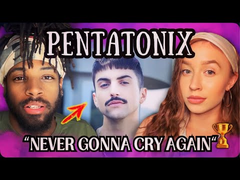 Видео: Наша реакция на потрясающую оригинальную песню PENTATONIX «Never Gonna Cry Again»?