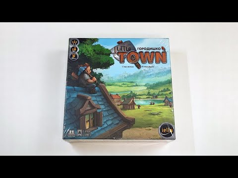 Видео: Игра "Городишко" (Little Town). Распаковка, обзор и впечатления. Пояснение правил с примерами.