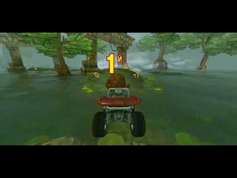 Видео: Гонщик по головам! Прохождение игры Пляжные гонки!