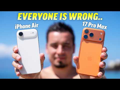 Видео: iPhone Air против 17 Pro Max — РЕАЛЬНАЯ разница через 1 неделю!