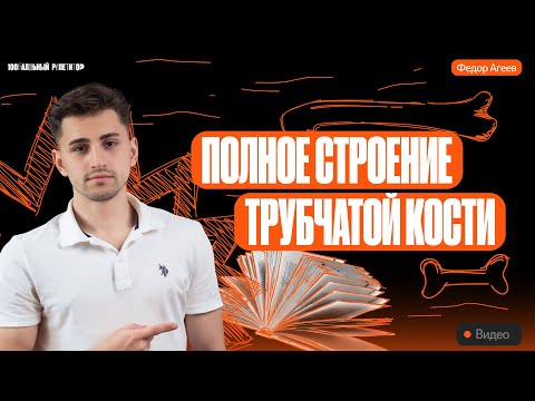 Видео: Полное строение трубчатой кости | ОГЭ по биологии | 100балльный