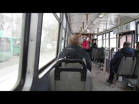 Видео: Новосибирск, трамвай 71-605 № 3053 (11 маршрут)