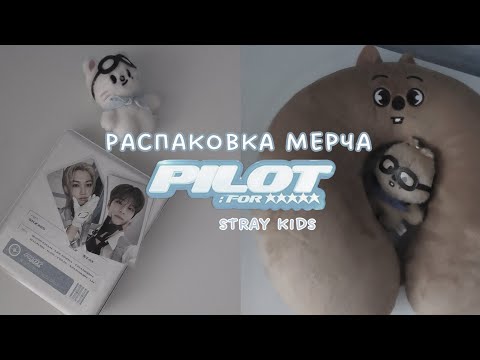 Видео: распаковка мерча stray kids "3rd fanmeeting: pilot" 🛩`★