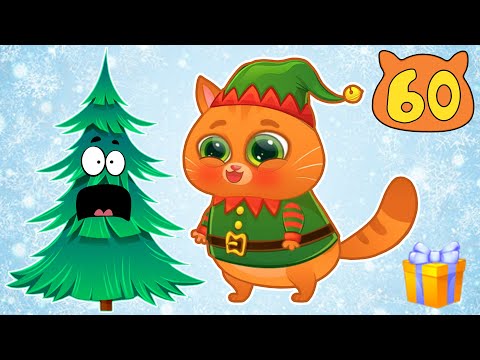 Видео: Суровый КОТИК БУБУ №60. Подготовка к Новому Году. Мультик ИГРА про котят на канале Хвостик ТВ