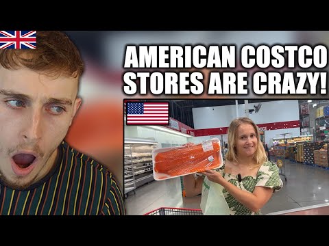 Видео: Реакция британца на мой первый поход в американский Costco