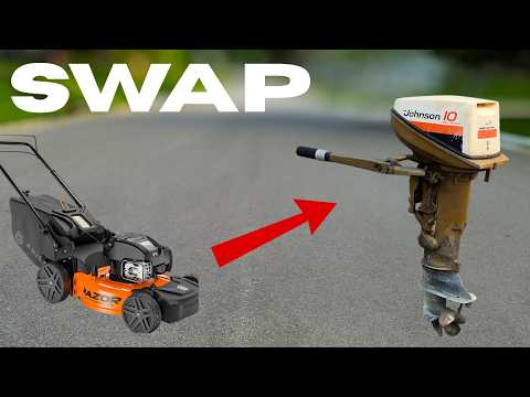 Видео: Я построил лодочный мотор из газонокосилки