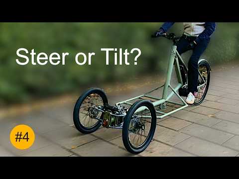 Видео: #4 Рулевой механизм — сборка грузового трёхколёсного велосипеда с наклоном Tadpole