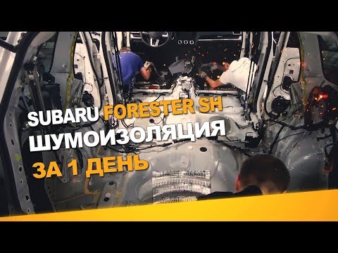 Видео: Шумоизоляция Subaru Forester SH за 1 день. АвтоШум. Уровень Комфорт.