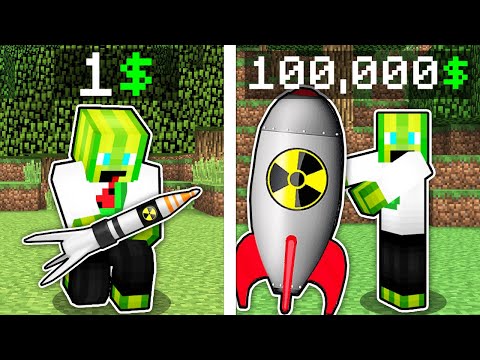 Видео: РАКЕТА ЗА 1$ ПРОТИ РАКЕТИ ЗА 100.000$ У МАЙНКРАФТІ