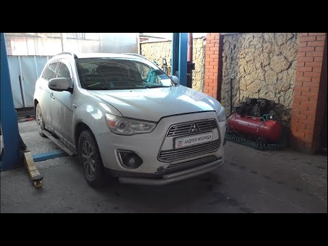 Видео: Замена сайлентблоков передних рычагов на Mitsubishi ASX Мицубиси АСХ 1,8 2013 года