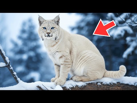 Видео: Эта девочка усыновила белого котёнка, но он оказался рысью-альбиносом