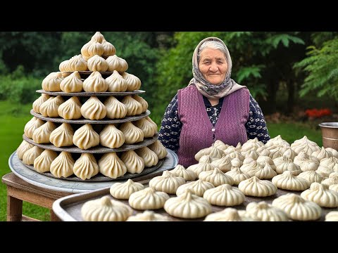 Видео: Грузинские Хинкали - Готовим Традиционные Грузинские Пельмени в Деревне!
