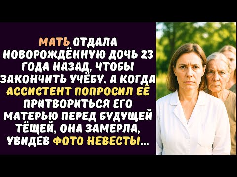 Видео: Хирург согласилась сыграть роль матери жениха на один день, но когда увидела невесту, то замерла ...