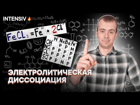 Видео: ЭЛЕКТРОЛИТИЧЕСКАЯ ДИССОЦИАЦИЯ ХИМИЯ 8 класс // Подготовка к ЕГЭ по Химии - INTENSIV