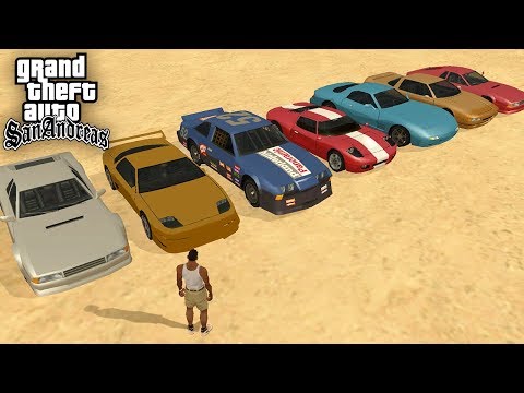 Видео: 7 самых быстрых машин в GTA: San Andreas !!!
