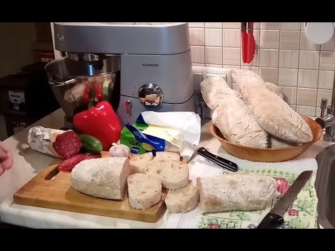 Видео: Хлеб чиабатта (ciabatta) выпекаем сами