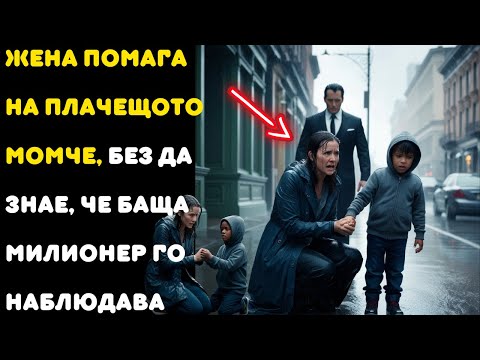 Видео: ЖЕНА ПОМАГА НА ПЛАЧЕЩОТО МОМЧЕ, БЕЗ ДА ЗНАЕ, ЧЕ БАЩА МИЛИОНЕР ГО НАБЛЮДАВА