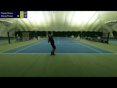 Видео: теннис пары || крепкая долбежка под заднюю || 3.0 NTRP