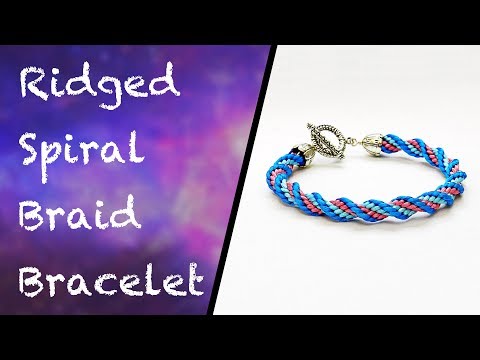 Видео: Как сделать спиральную косу кумихимо с ребристым узором