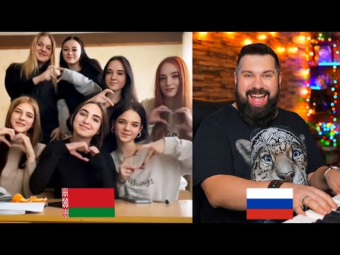 Видео: Спел девчонкам из Республики Беларусь песню "Помнят люди"