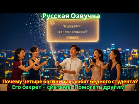 Видео: Почему четыре богини так любят бедного студента? Его секрет - система "Помогать другим"