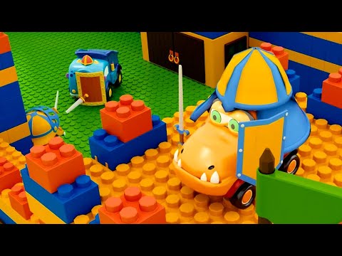 Видео: 🚗 Машинки Мокас – Серия 52 – Замок из лего 🏰 | Добрый мультик для малышей про машинки