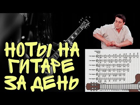 Видео: Как выучить ноты на гитаре за день! Стандартный строй