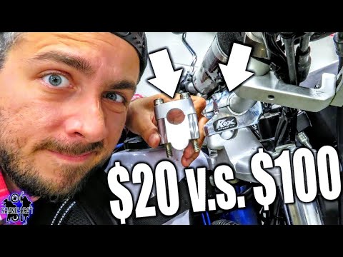 Видео: Перестаньте использовать бюджетные подставки для мотоциклетных рулей! | Сравнительный тест подста...