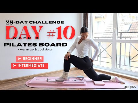 Видео: 28-дневный пилатес-тур | День 10 — для начинающих | ноги и ягодицы