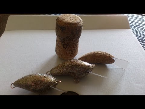 Видео: Делаем воблера из винной пробки...//Do plugs from wine stoppers...