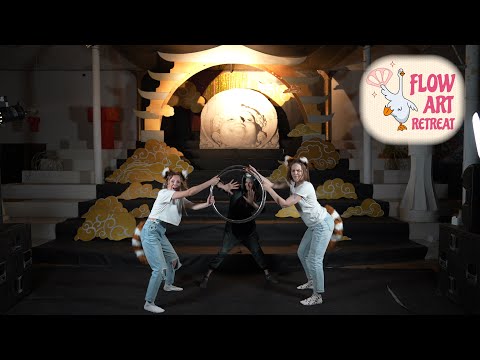 Видео: Елена Милосердова ; Александра Семёнова \ Обручи \  Flow Art Retreat 2024