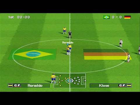 Видео: Winning Eleven 10 — Бразилия против Германии | PS2