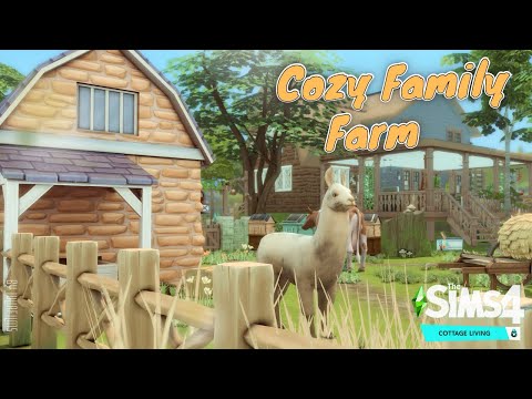 Видео: Семейная ферма🥕🐰│Строительство│Cozy Family Farm│SpeedBuild│NO CC [The Sims 4]