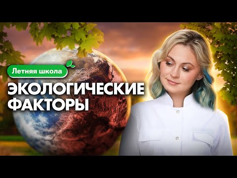 Видео: Летняя школа. Экологические факторы | ЕГЭ по биологии | Ксения Напольская 100балльный репетитор