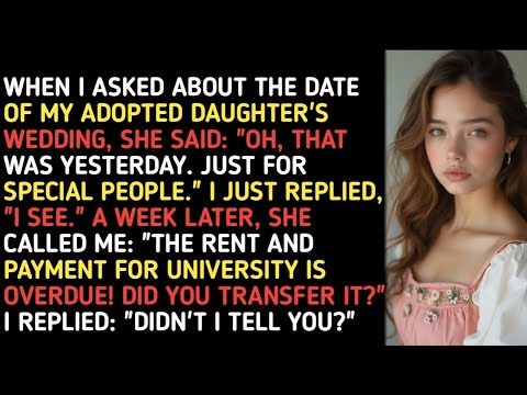 Видео: КОГДА Я СПРОСИЛ О ДАТЕ СВАДЬБЫ МОЕЙ ПРИЕМНОЙ ДОЧЕРИ, ОНА СКАЗАЛА: «О, ЭТО БЫЛО ВЧЕРА.